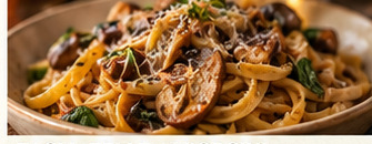 Tagliatelle with porcini mushrooms