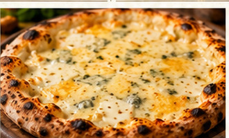 Four cheese pizza