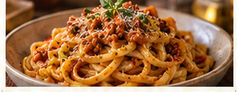 Fettuccine alla bolognese